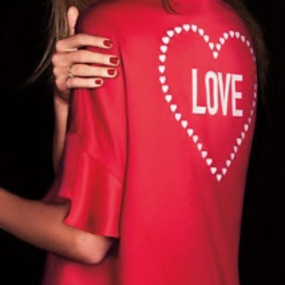 SOLD Victoria’s Secret Satin Red Love Robe BNWT